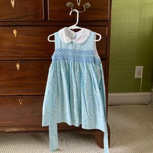 Alice Kathleen blue smocked dress size 3, Easter